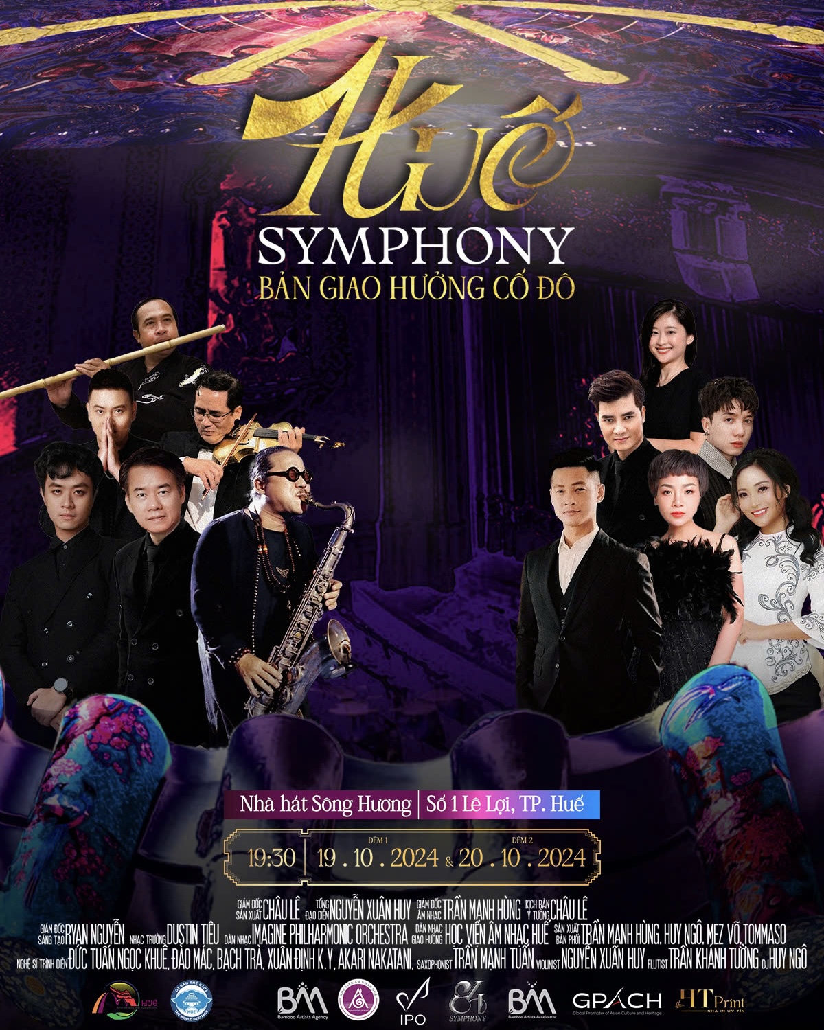 Huế Symphony. Bản Giao Hưởng Cố Đô. Đêm nhạc fusion, dàn nhạc Orchestra tại Huế